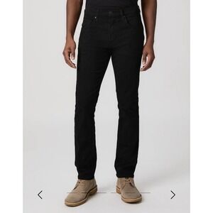 PAIGE Federal Slim Straight Leg Jeans Black Transcend Stretch Mens 31